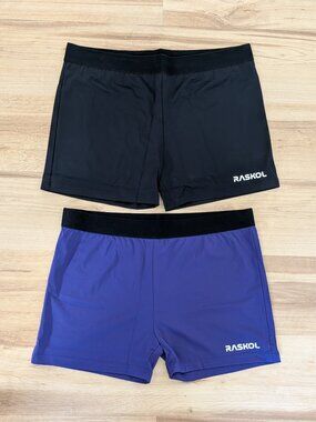 NWT Raskol Compression Shorts Bundle Black & Purple XXXL Bodybuilding Training